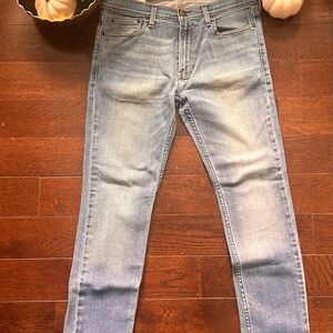 Hollister Men's Faded Blue Slim Jeans